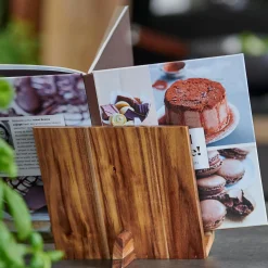 CASA Accesorios De Cocina|Acacia Lux Atril De Cocina Soporte Tableta Natural