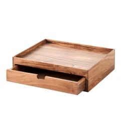 CASA Cajas Para Cartas|Acacia Organizador De Escritorios Natural