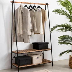 CASA Estantes|Acacia Ropero Negro