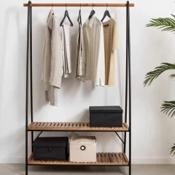 CASA Estantes|Acacia Ropero Negro