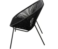 CASA Bancos De Jardín|Acapulco Banco Lounge Negro