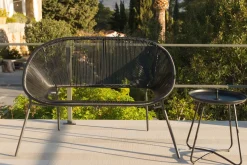 CASA Bancos De Jardín|Acapulco Banco Lounge Negro