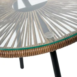 CASA Mesas Auxiliares De Jardín|Acapulco Mesa Lounge Natural