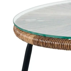 CASA Mesas Auxiliares De Jardín|Acapulco Mesa Lounge Natural