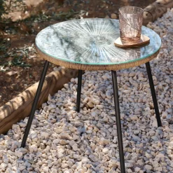 CASA Mesas Auxiliares De Jardín|Acapulco Mesa Lounge Natural