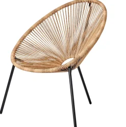 CASA Sillas Lounge|Acapulco Silla Lounge Negro, Natural