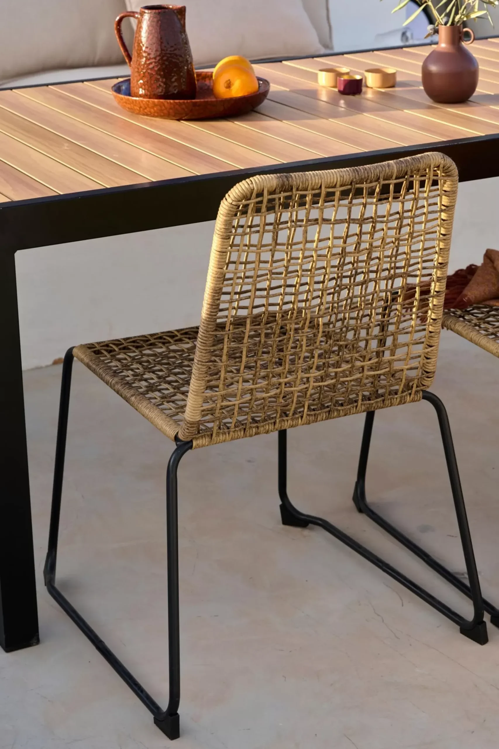 CASA Sillas De Jardín|Aleks Silla Natural