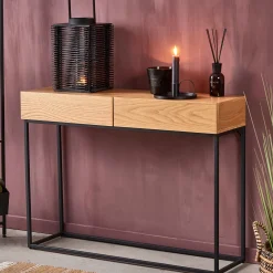 CASA Consolas|Alma Consola Negro, Natural