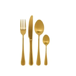 CASA Juegos|Axelle Cubierto De 16 Piezas Dorado