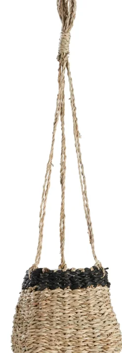 CASA Colgadores Para Plantas|Baku Macetero Colgante Negro, Natural
