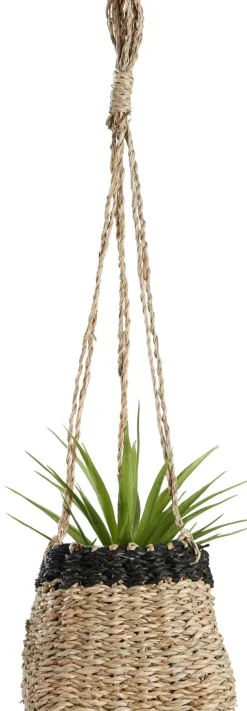 CASA Colgadores Para Plantas|Baku Macetero Colgante Negro, Natural