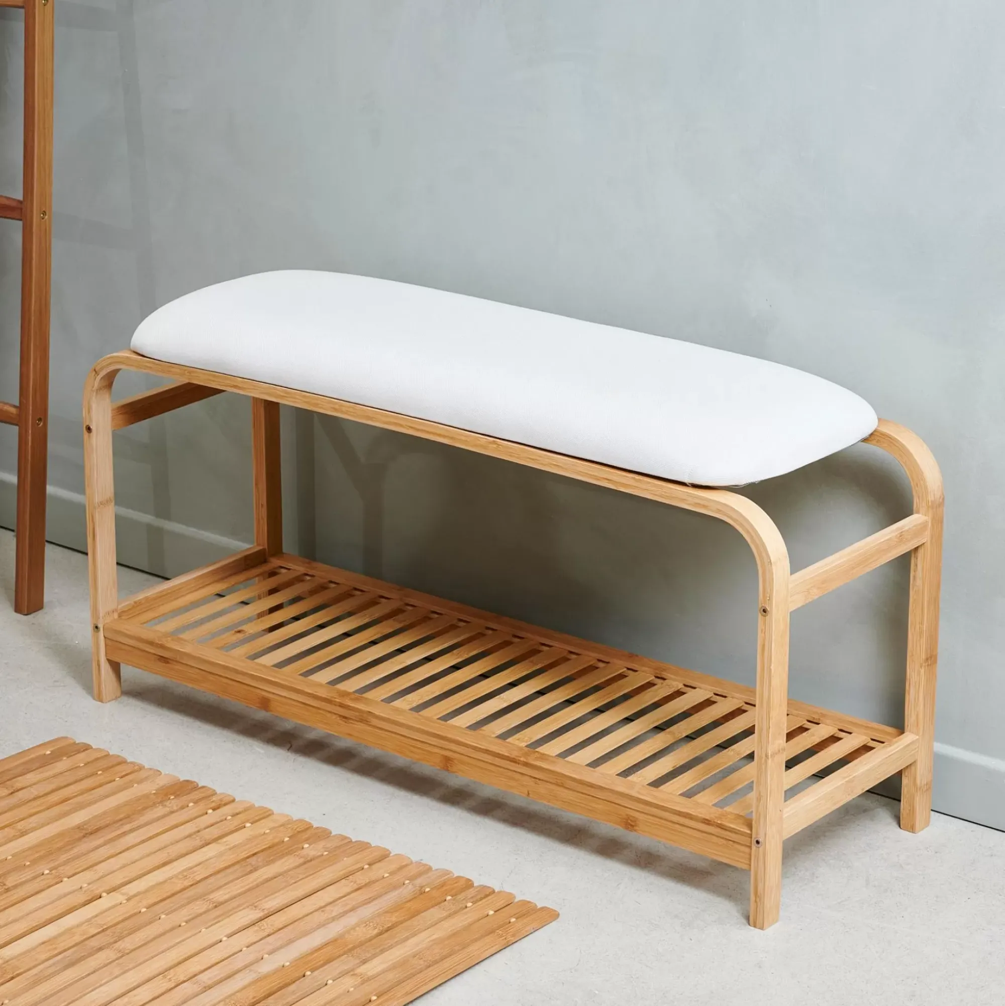 CASA Alfombras De Baño|Bamboo Alfombra De Bano Natural