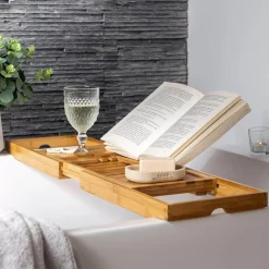 CASA Accesorios De Bañera|Bamboo Bandeja De Bano Natural