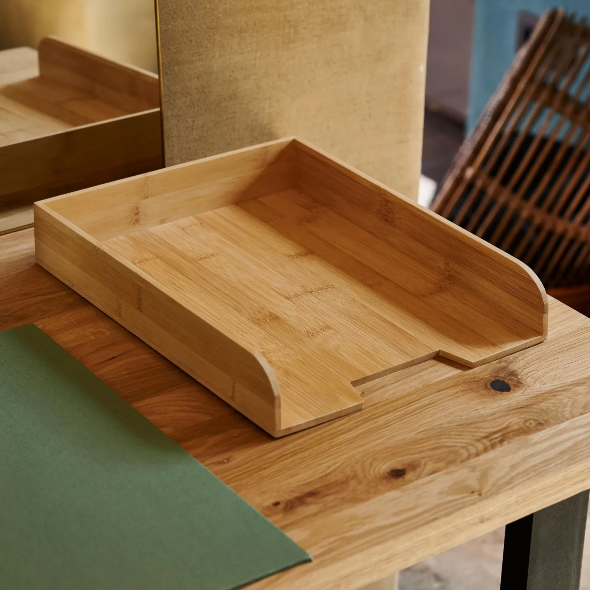 CASA Cajas Para Cartas|Bamboo Caja Para Cartas Natural