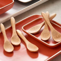 CASA Juegos|Bamboo Cucharillas Juego De 6 Natural