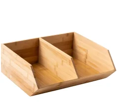 CASA Taperes|Bamboo Organizador Apilable Natural