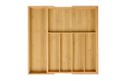 CASA Cestas De Cajonera|Bamboo Organizador Cajon Extensible Natural
