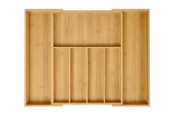 CASA Cestas De Cajonera|Bamboo Organizador Cajon Extensible Natural
