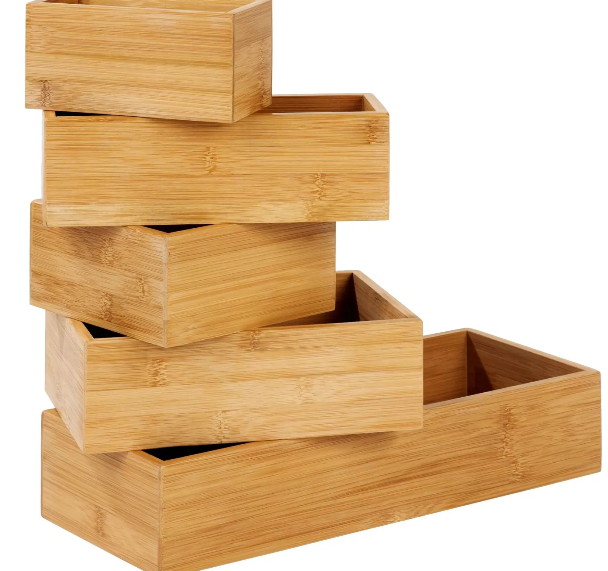 CASA Accesorios De Cocina|Bamboo Organizador Para Cajon Natural