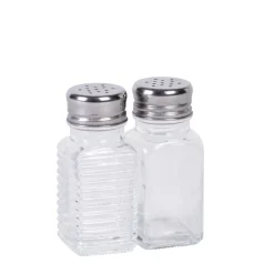 CASA Tarros|Basic Salero Y Pimentero Plateado, Transparente