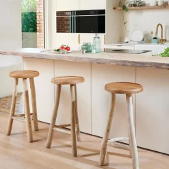 CASA Taburetes De Bar|Batang Taburete Bar Natural