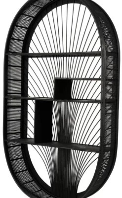 CASA Estanterías|Bavi Estanteria De Pared Negro