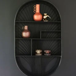 CASA Estanterías|Bavi Estanteria De Pared Negro