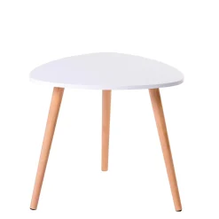 CASA Mesas Auxiliares|Belliot Mesa Auxiliar Blanco, Natural