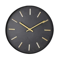 CASA Campanas|Black Reloj De Pared Negro
