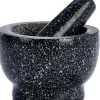 CASA Exprimidores|Black Stone Mortero Con Pistilo Negro