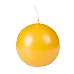 CASA Velas|Bola Vela Esferica Amarillo