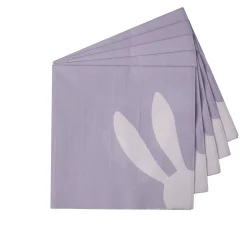 CASA Servilletas|Bunny Paquete De 20 Servilletas Morado