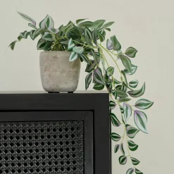 CASA Plantas Artificiales|Calathea Planta Colgante Gris, Verde, Morado