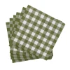 CASA Servilletas|Check Green Paquete De 20 Servilletas Verde