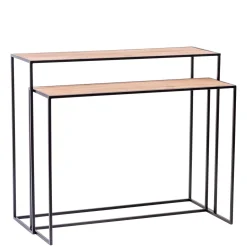 CASA Consolas|Combo Consola Juego De 2 Natural