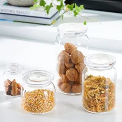 CASA Tarros|Crystal Tarro De Cocina Con Tapa Transparente