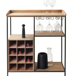 CASA Estanterías|Damian Estanteria De Pared Negro