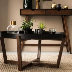 CASA Mesas De Salón|Draco Mesita De Salon Negro, Marron