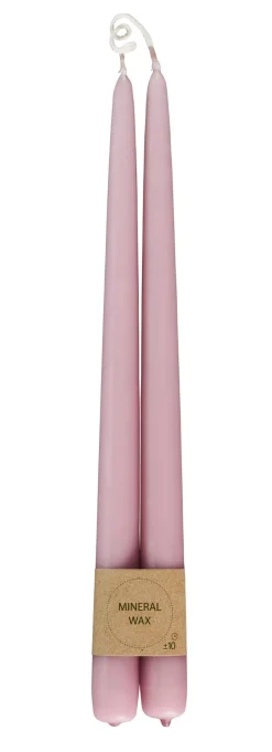 CASA Velas|Duo Velas Largas Juego De 2 Rosa