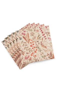 CASA Servilletas|Eco Dried Flower Paquete De 20 Servilletas Multicolor
