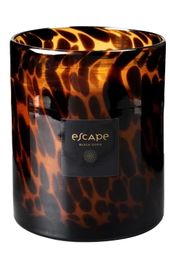 CASA Velas|Escape Black Oudh Negro, Marron, Ocre