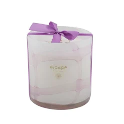 CASA Velas|Escape Purple Iris Vela Perfumada Xl En Vaso Morado Claro