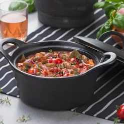 CASA Fuentes De Horno|Fero Cazuela Para Horno Con Tapa Negro