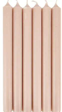 CASA Velas|Fina Velas Juego De 6 Beis