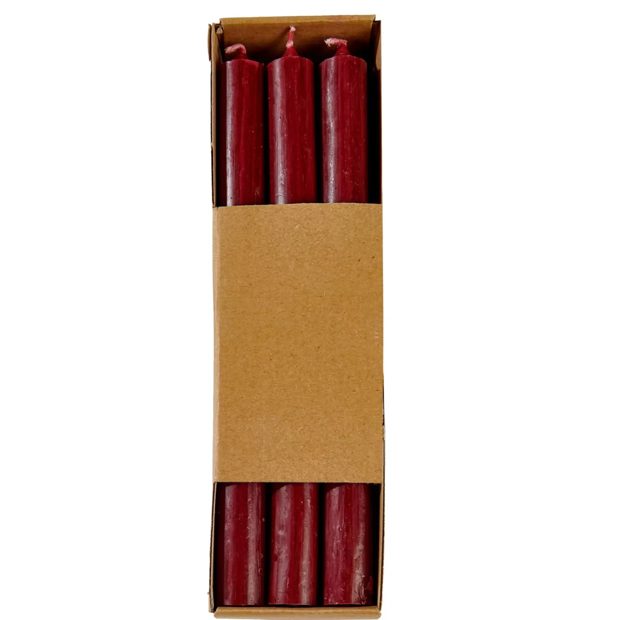 CASA Velas|Fina Velas Juego De 6 Burdeos