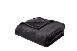 CASA Mantas|Flanella Manta Gris Oscuro