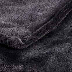 CASA Mantas|Flanella Manta Gris Oscuro