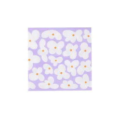 CASA Servilletas|Fleurs Lila Paquete De 20 Servilletas Varios Colores
