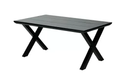 CASA Mesas De Jardín|Formax Mesa De Jardín Con Patas En X Negro