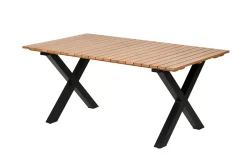 CASA Mesas De Jardín|Formax Mesa De Jardín Con Patas En X Natural/Negro